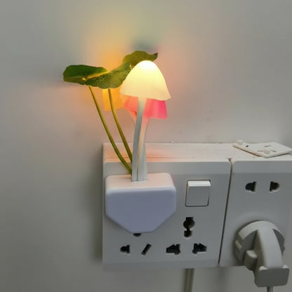 Novelty Mushroom Fungus Night Light EU & US Plug Light Sensor 220V 3 LED Colorful Mushroom Lamp Led Night Lights